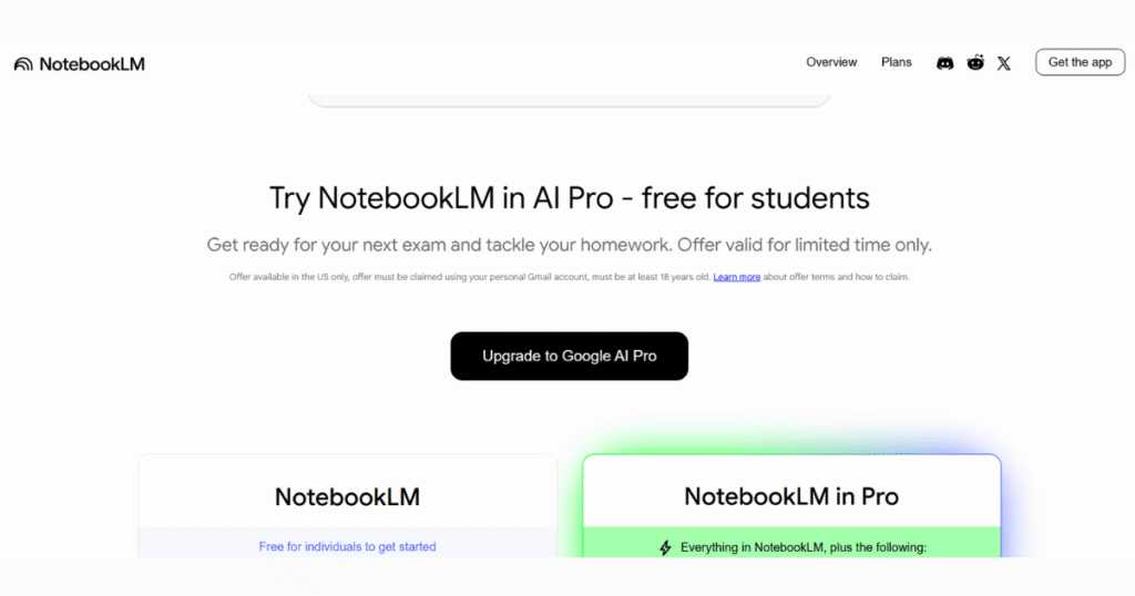 NotebookLM Plus for students