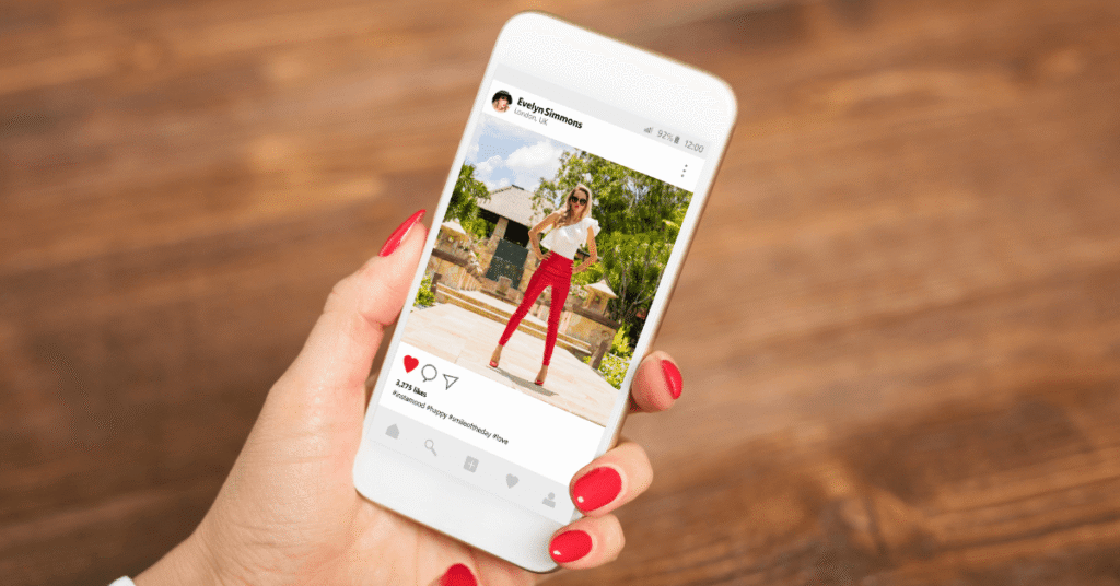 Instagram influencer profile